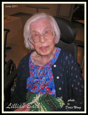 Photo of Lillian Bach in June of 2011