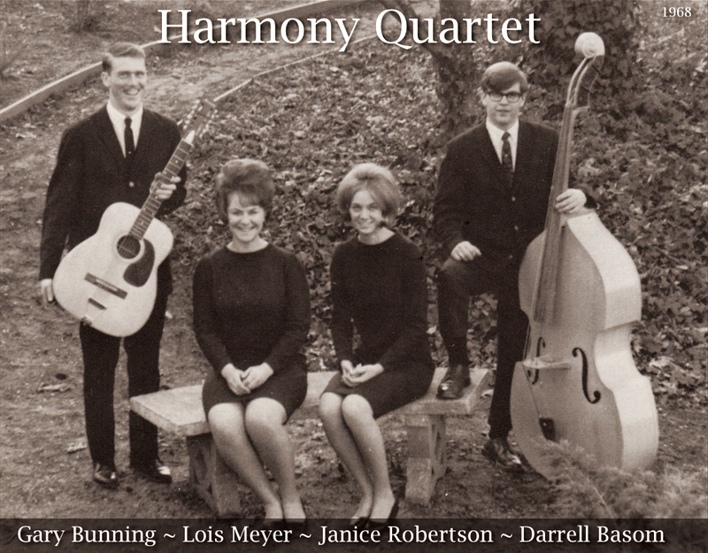 Picture of the Harmony Quartet with Darrell Basom