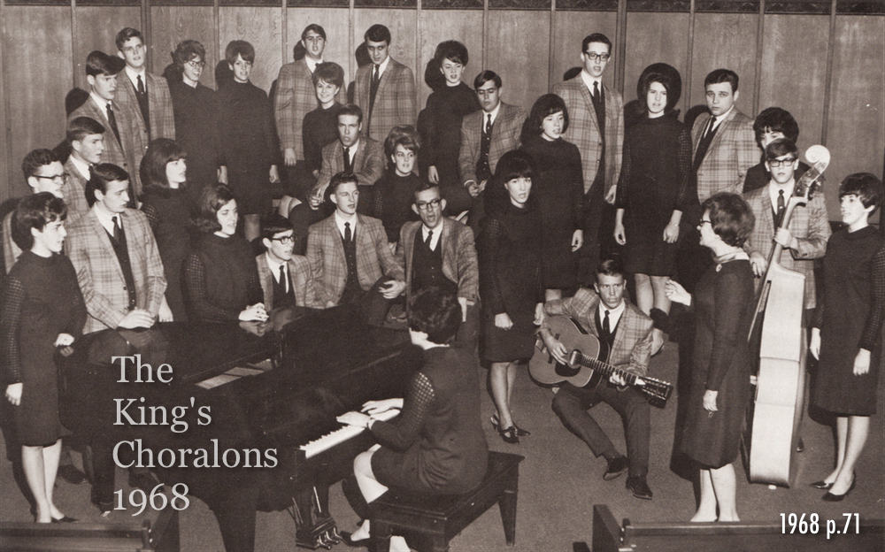 The King's Choralons from page 71 of the 1968 yearbook