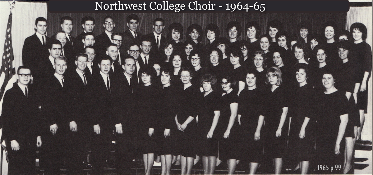Photo of the 1965 Northwest College Choir
