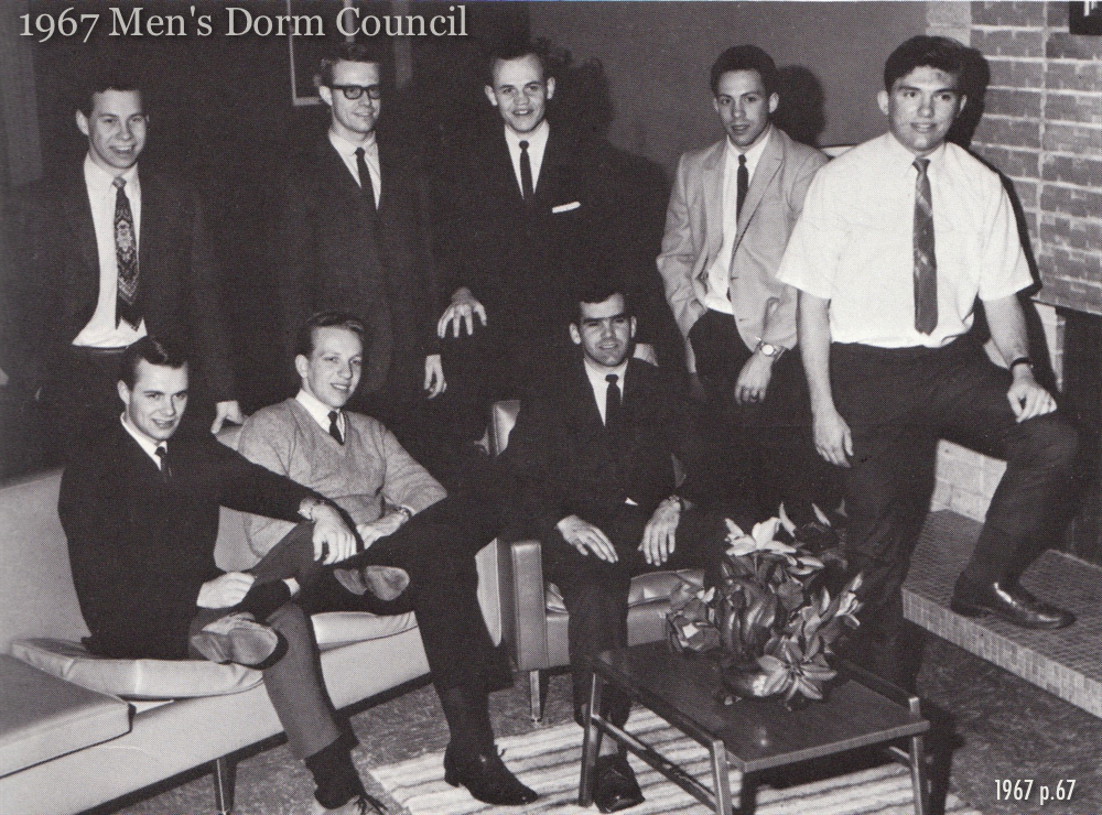 Ken Benintendi on the Dorm Council - 1967