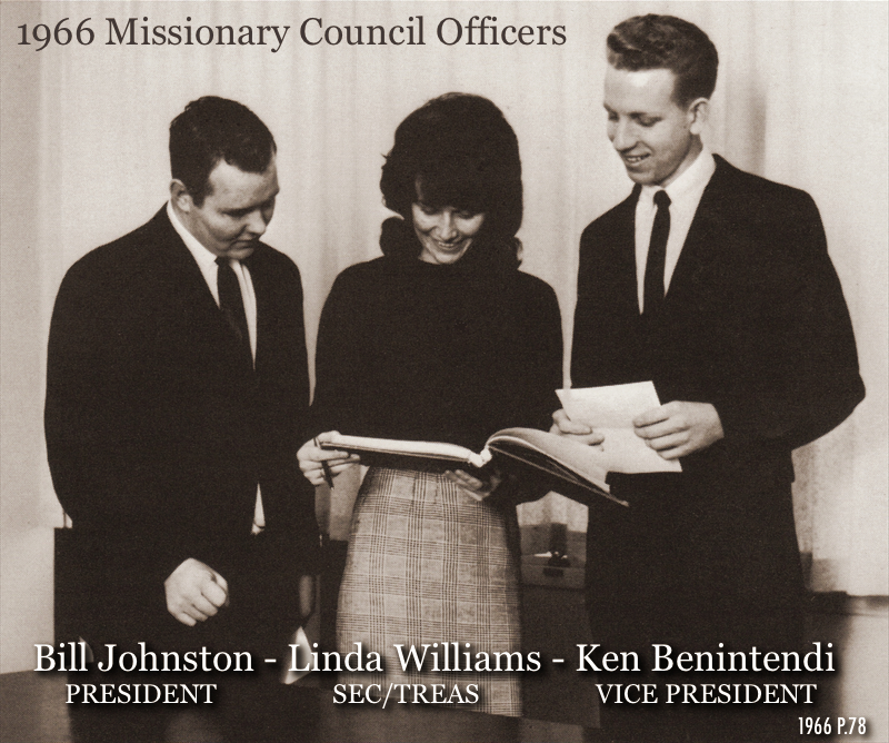 Ken Benintendi as Missionary Society VP - 1966