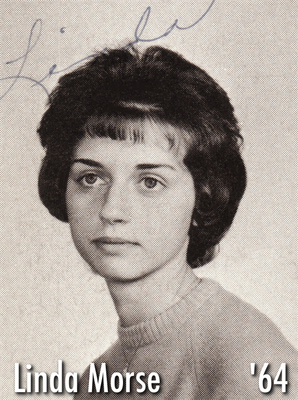 Picture of Linda Morse in the 1964 yearbook