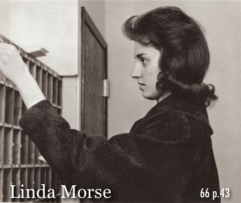 Linda Morse at the mail box in 1966