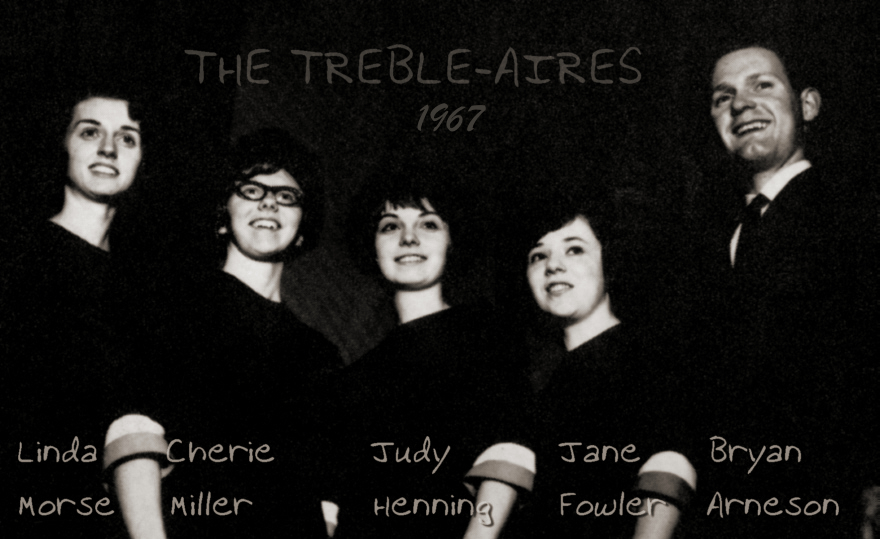 Linda Morse in the Treble-Aires Trio in 1967