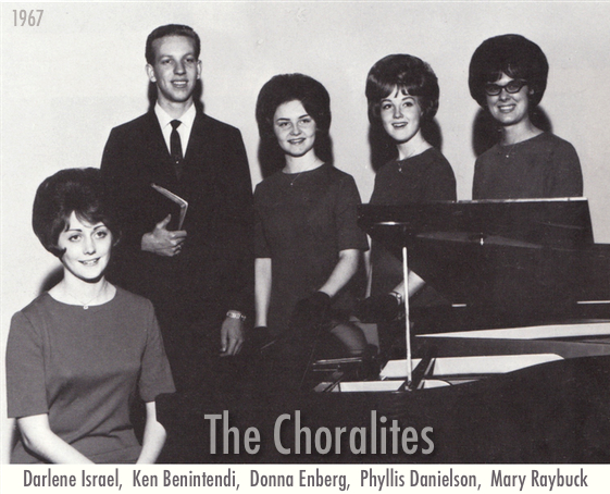 Ken with the Choralites Trio in 1967