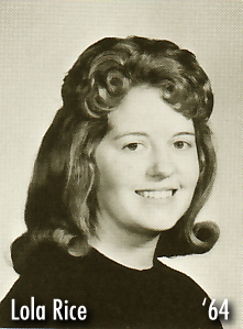 Lola Rice from the 1964 Karisma Yearbook