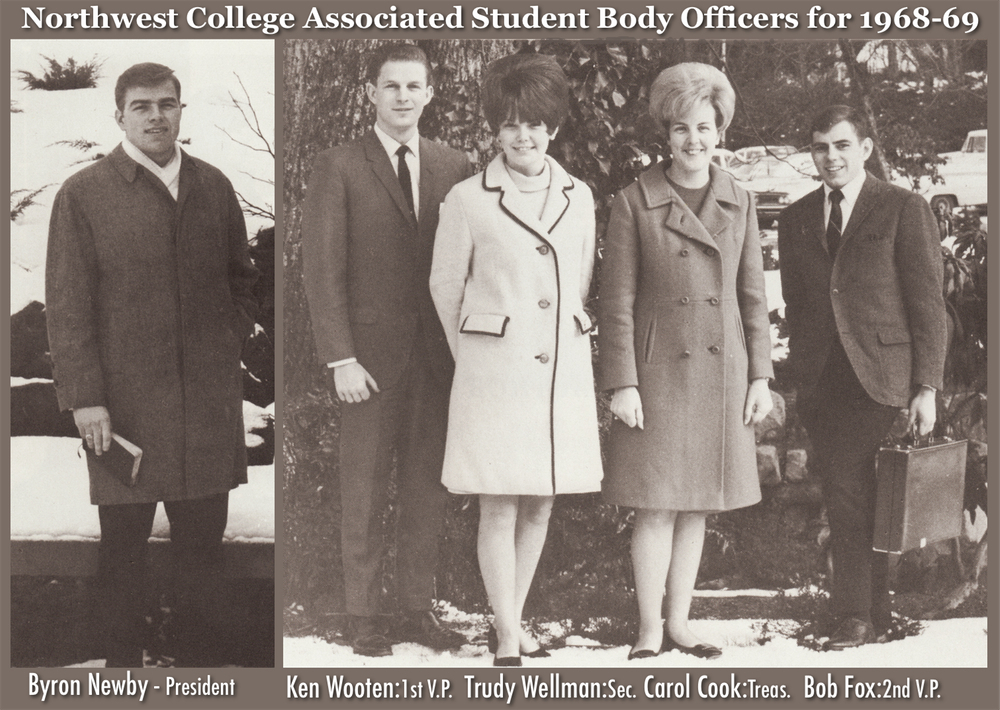 Carol Cook with ASB officers 1969