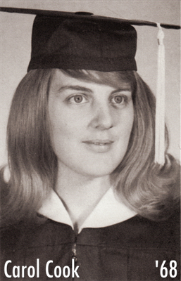 Picture of Carol Cook JC Graduation 1968 Yearbook