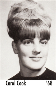 Carol Cook in the 1968 Yearbook