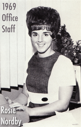 Rosie on the Office Staff  '68-'69 Karisma p.59