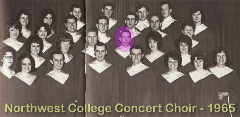 Picture of the 1965 Northwest College Concert Choir