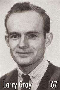 Larry Gray photo from 1967 NU yearbook