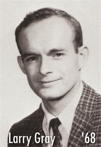 Larry Gray from the 1968 NU yearbook