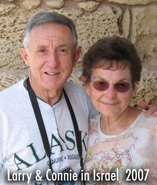 Larry & Connie Hice November 2007 in Israel