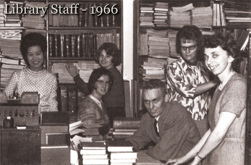 Gayle on the Library Staff - 1966 KARISMA