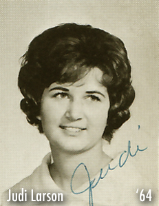Picture of Judi Larson from the 1964 yearbook