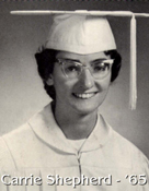 photo of Carrie Aleman from the 1965 NU Yearbook