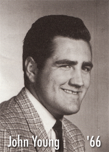Photo of John Young from the 1966 Karisma Yearbook