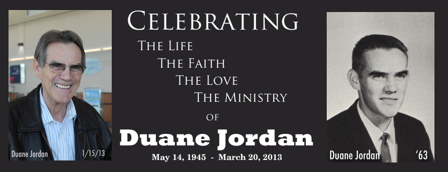 Duane Jordan Memorial Banner