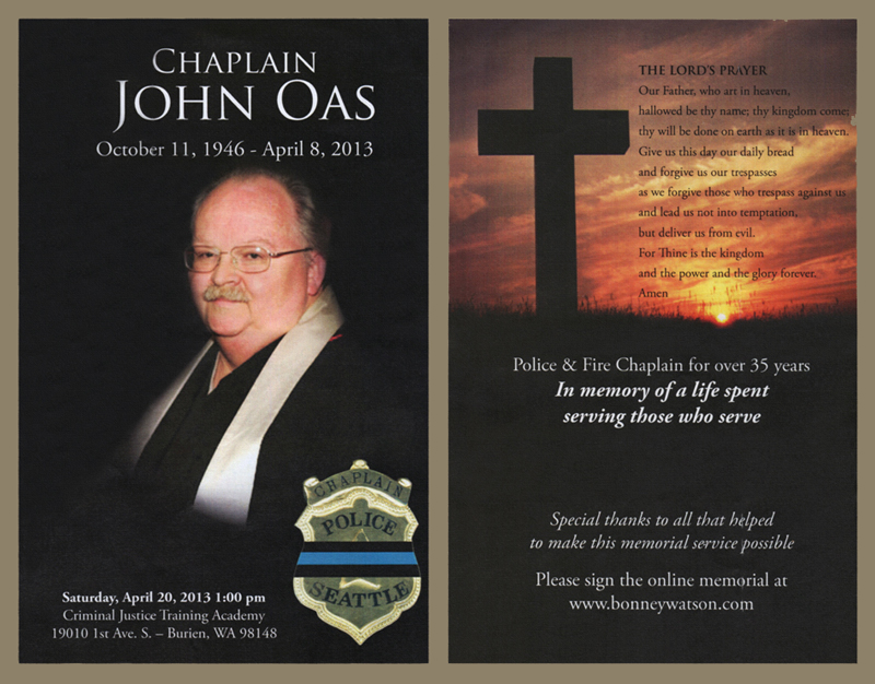 picture of John Oas Memorial Flyer