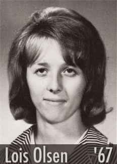 Photo of Lois Olsen from the 1967 NU Yearbook