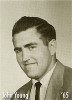 Picture of John Young from the 1965 NU Yearbook