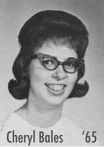 Picture of Cheryl Bales from the 1965 NC Yearbook