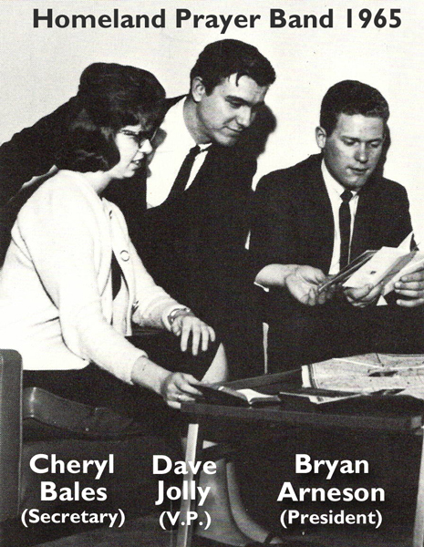 Picture of Cheryl Bales Homeland Prayerband 1965 NC Yearbook