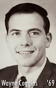 Photo of Wayne Coggins from the 1969 NU Yearbook