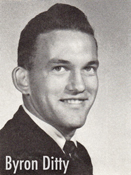 Picture of Byron Ditty from the 1965 NU Yearbook
