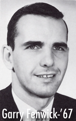 Photo of Garry Fenwick from the 1967 NU Yearbook