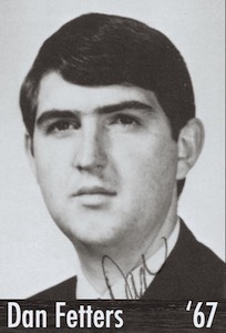 Photo of Danny Fetters from the 1967 NU Yearbook