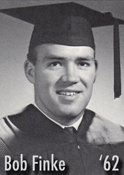 Picture of Bob Finke graduation picture from the 1962 NU Yearbook