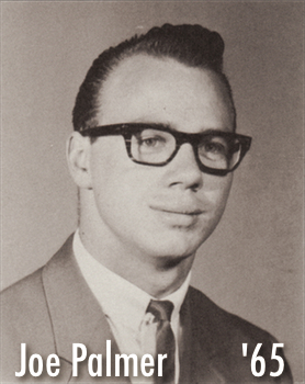 Photo of Joe Palmer in the 1965 Northwest College Yearbook