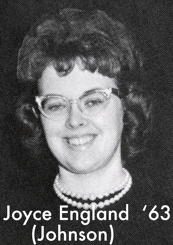 Photo of Joyce England from the 1963 NU Yearbook