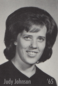 Picture of Judy Johnson from the NU yearbook 1965