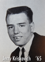 Jerry Kriskovich from the 1965 NU Yearbook