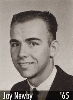 Picture of Jay Newby in the 1965 yearbook