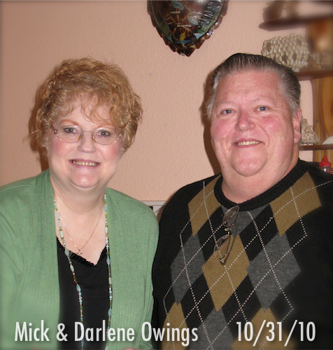 Picture of Mick & Darlene in 2010