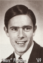 Photo of James "Marc" Pearson in the 1969 NU Yearbook