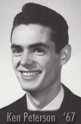 Photo of Ken Peterson from the 1967 NU Yearbook