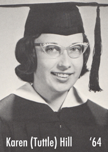 Picture of Karen Tuttle from the 1964 NU Yearbook