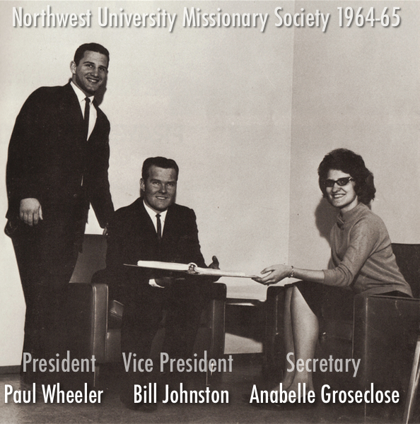 Paul Wheeler President of the Missionary Society 1964-65