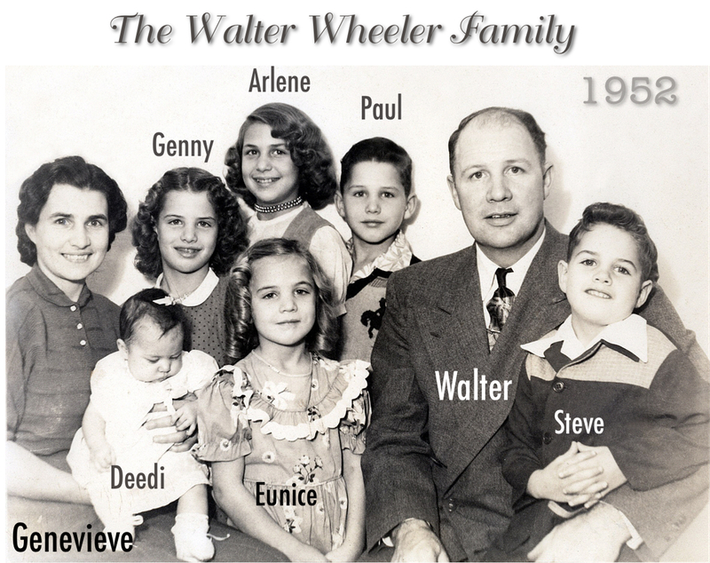Picture of the Walter Wheeler Family in 1952