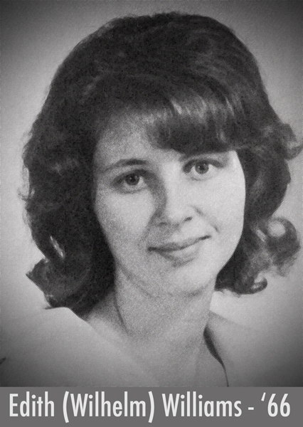 Photo of Edith Wilhelm from the 1966 NU Yearbook