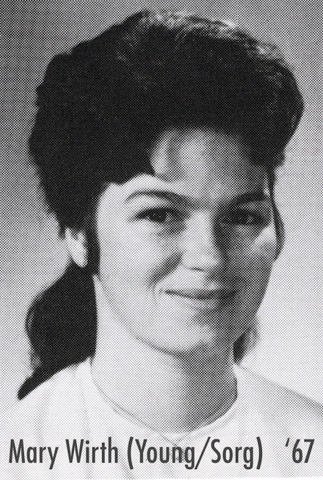 Photo of Mary Wirth from the 1967 NU Yearbook