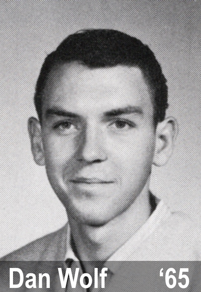 Dan Wolf freshman at Northwest from the 1965 NU Yearbook