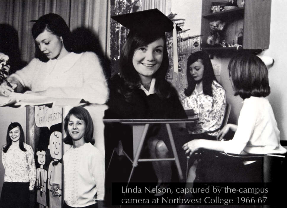 collage of Linda at Northwest College
