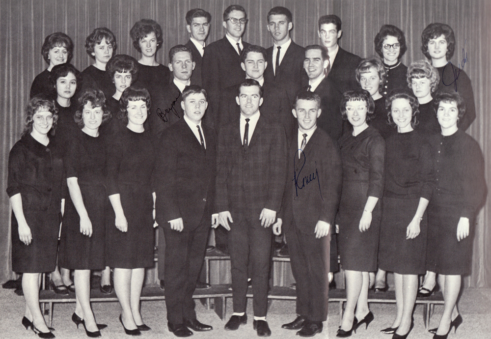 Concert Choir from NC 1964 yearbook